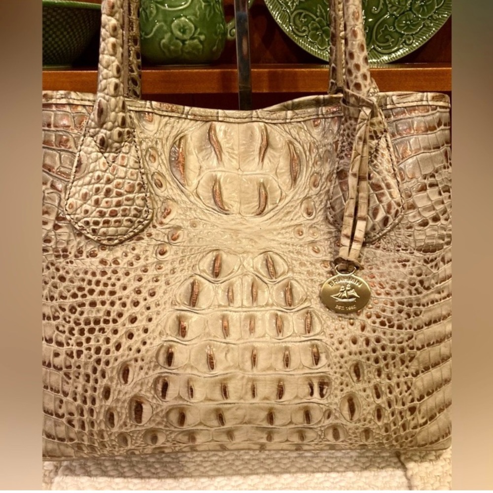 🤎🌟EUC Brahmin Expandable Anytime Tote in Savino Melbourne🌟 - Picture 5 of 12
